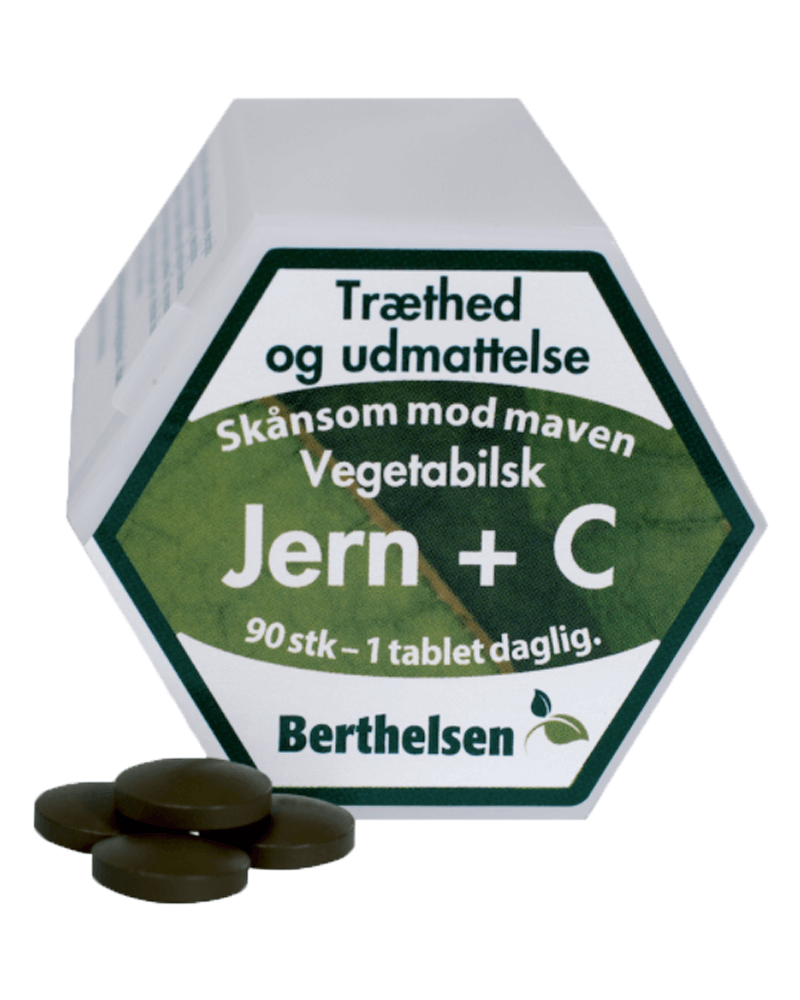 Berthelsen Naturprodukter - jern+C 90 stk.