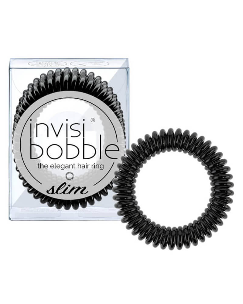 Invisibobble Slim True Black 3 stk.