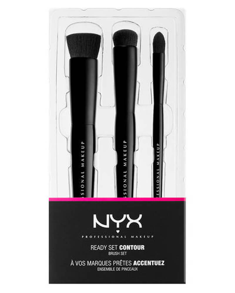 NYX Ready Set Contour Brush Set 3 stk.