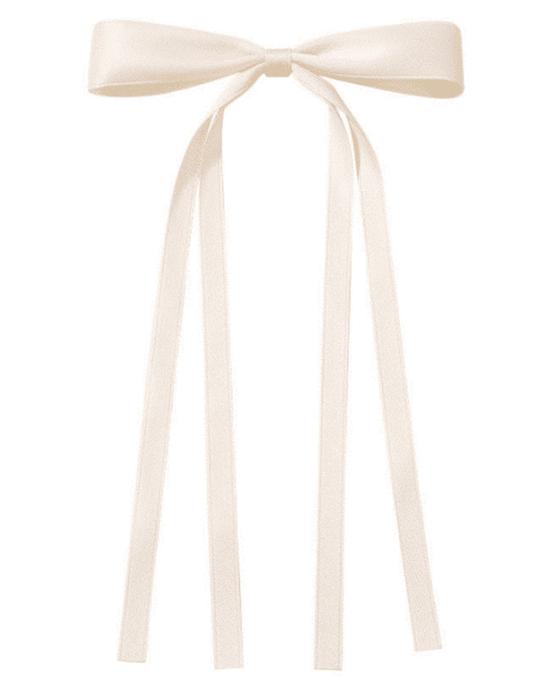 Beauty Flow Olivia Bow Barrette Soft Creme 1 stk.