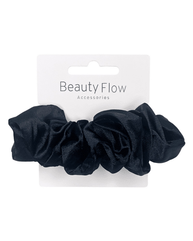 Beauty Flow Minna Silk Scrunchie Deep Black 1 stk.