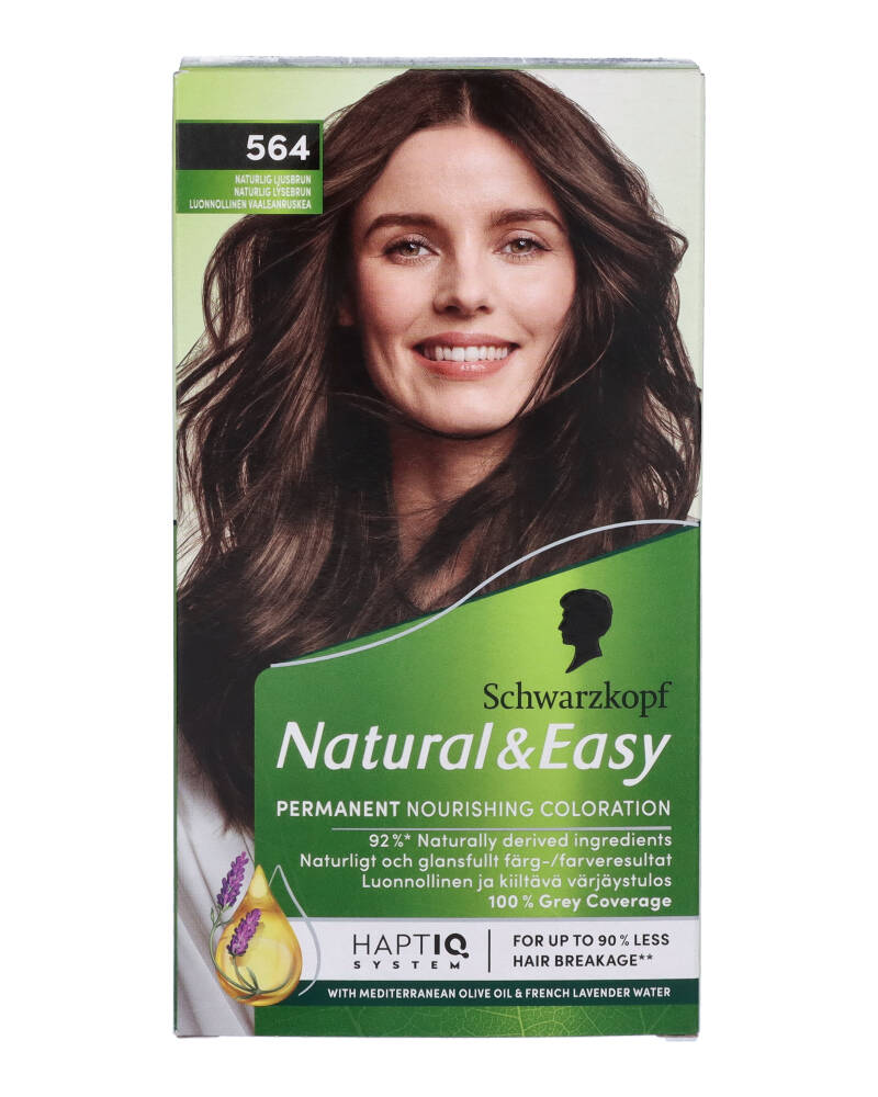 Schwarzkopf Natural & Easy 564 Naturlig Lysebrun 60 ml