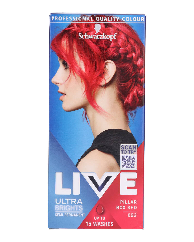 Schwarzkopf Live Ultra Brights Pillar Box Red 092 80 ml