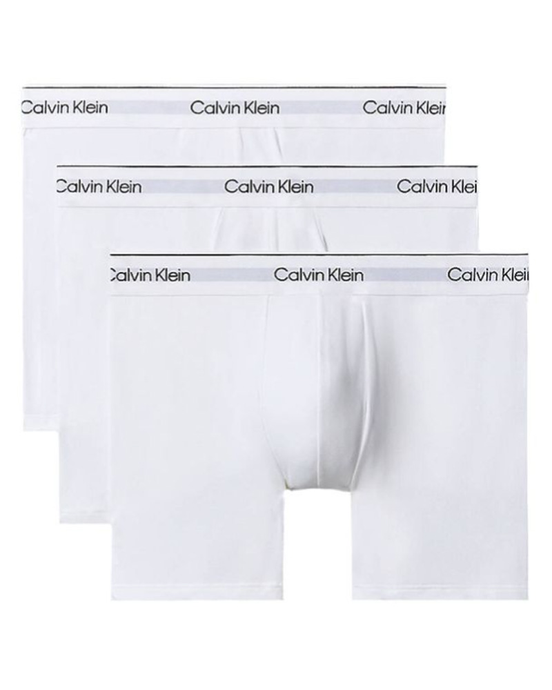 Calvin Klein Boxer Brief Cotton Stretch 3-Pak Hvid Str. S 3 stk.