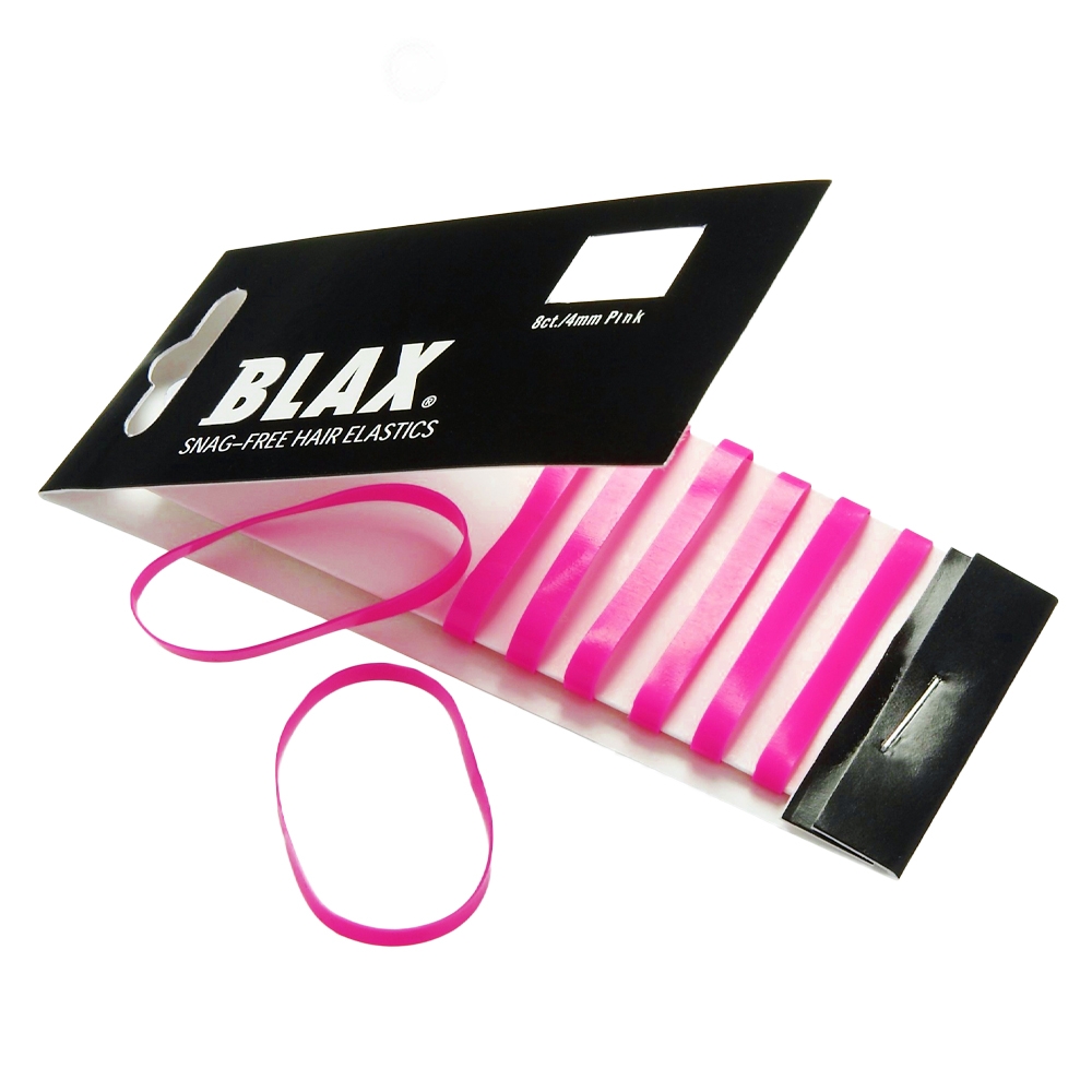 Blax - Snag-Free Hår Elastik PINK 4mm 8 stk.