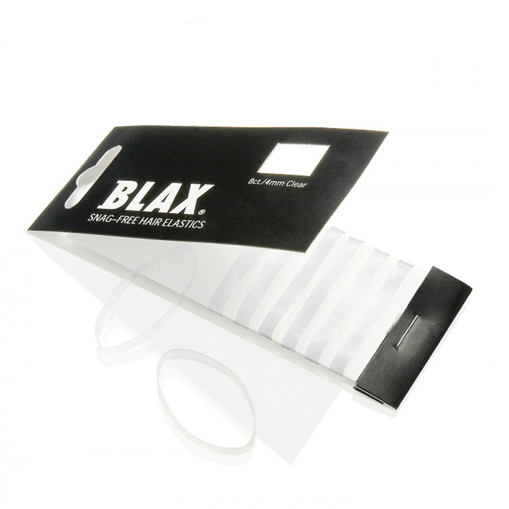 Blax - Snag-Free Hår Elastik CLEAR 4mm 8 stk.