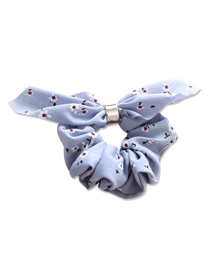 Everneed Bow Scrunchies - Baltic Blue (U)