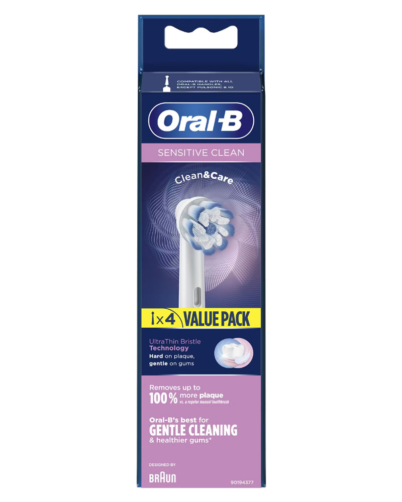 Oral B Sensitive Clean 4 Pak Børstehoveder   4 stk.