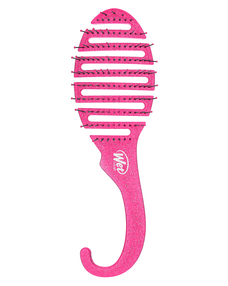 Wet Brush Shower Detangler Pink Glitter