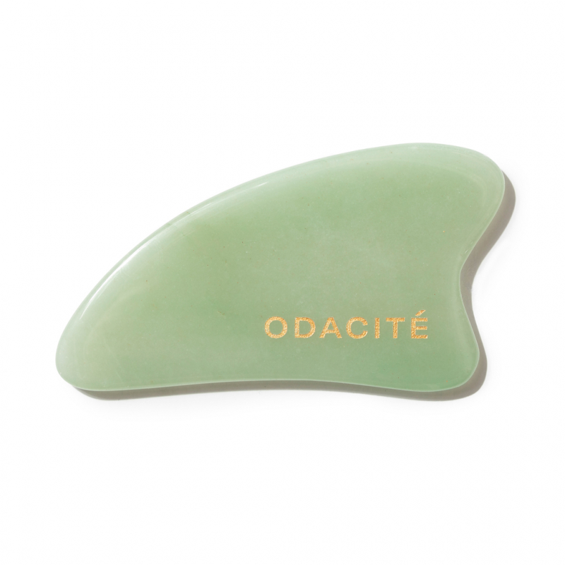 Odacité Crystal Contour Gua Sha Green Aventurine Beauty Tool