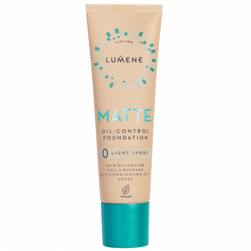 Lumene Matte Oil-Control Foundation SPF20 0 Light Ivory (30 ml)