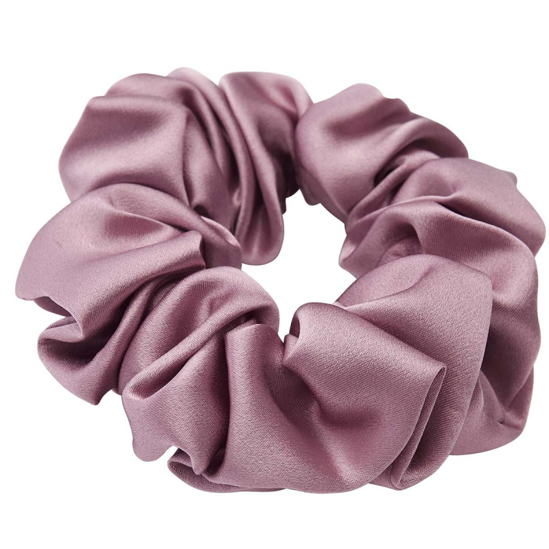 Lenoites Mulberry Silk Scrunchie, Purple