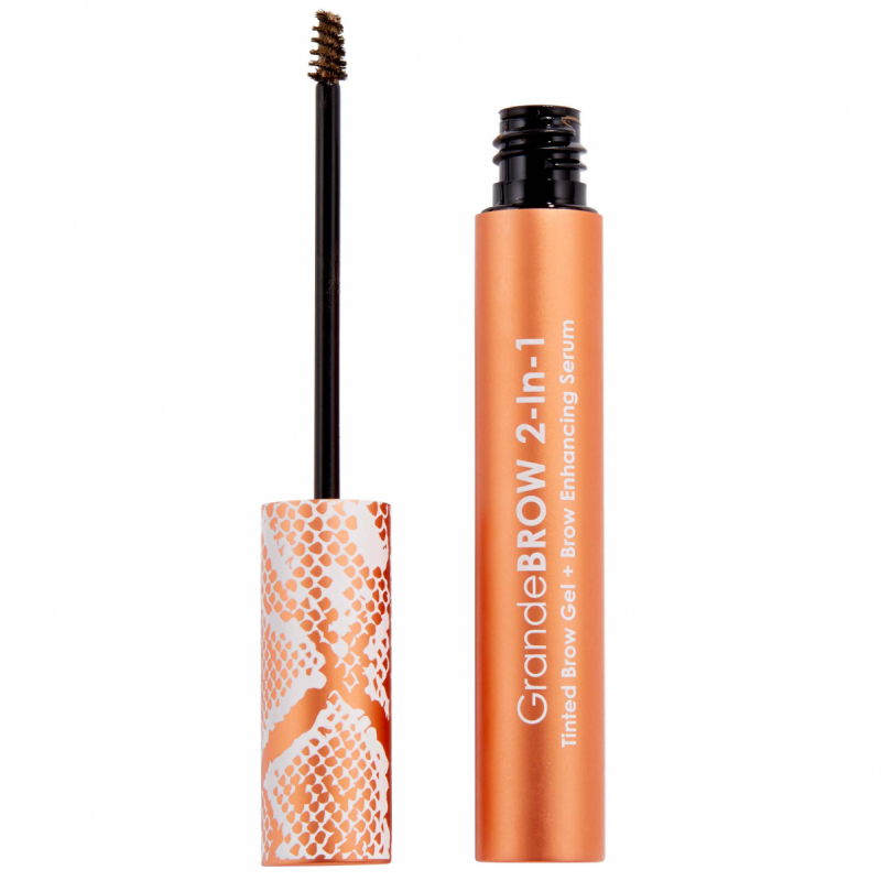 Grande Cosmetics GrandeBROW 2-In-1 Tinted Brow Gel + Brow Enhancing Serum Dark