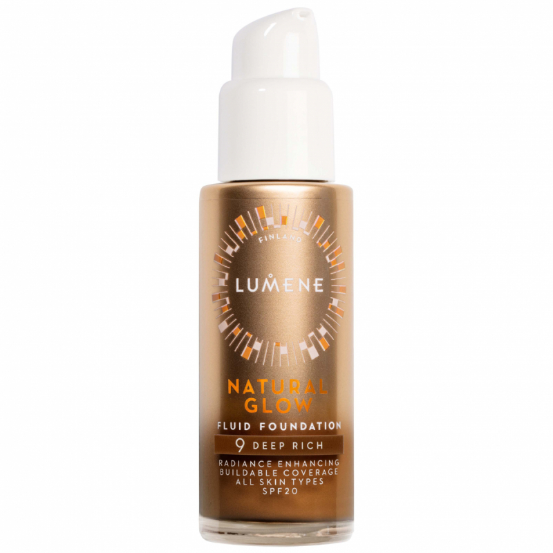 Lumene Natural Glow Fluid Foundation SPF20 9 Deep Rich (30 ml)