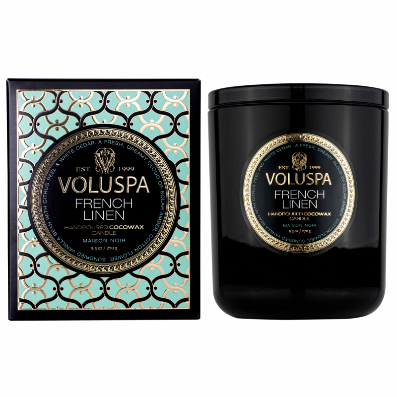 Voluspa Classic Boxed Candle Frech Linen 60h