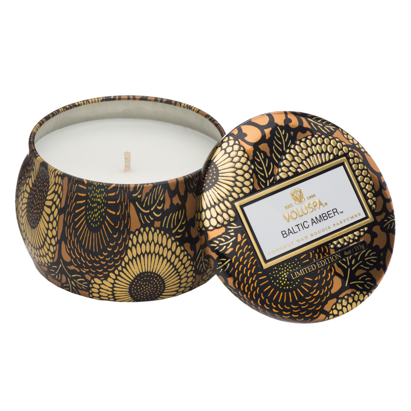 Voluspa Mini Tin Candle Baltic Amber 25h