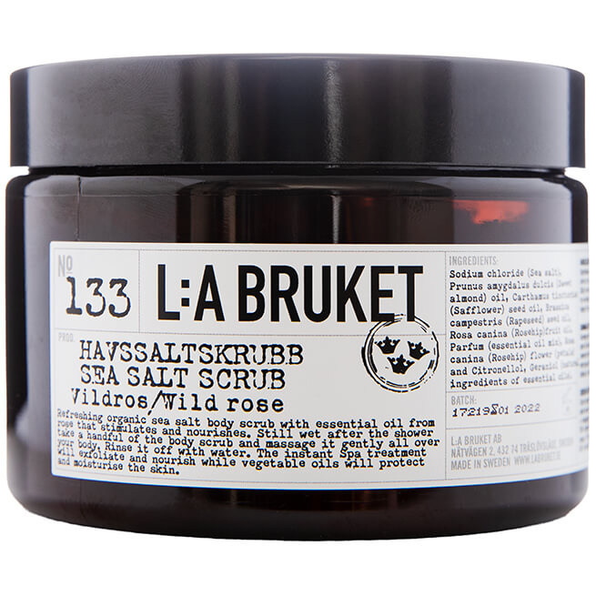 L:a Bruket 133 Havssaltskrubb Vildros (420g)