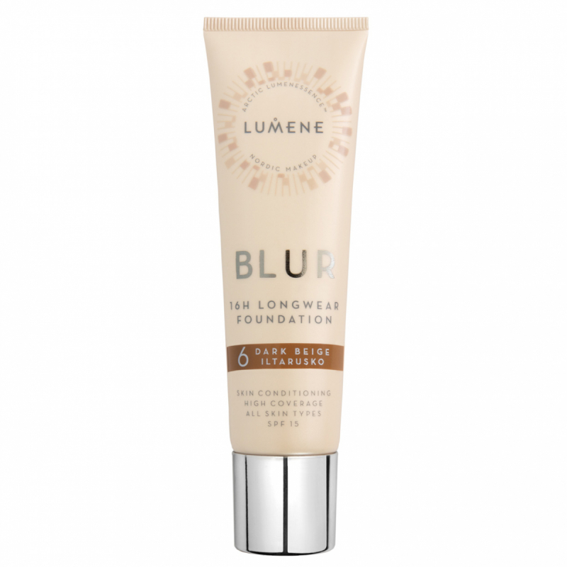 Lumene Blur 16H Longwear Foundation SPF 15 6 Dark Beige