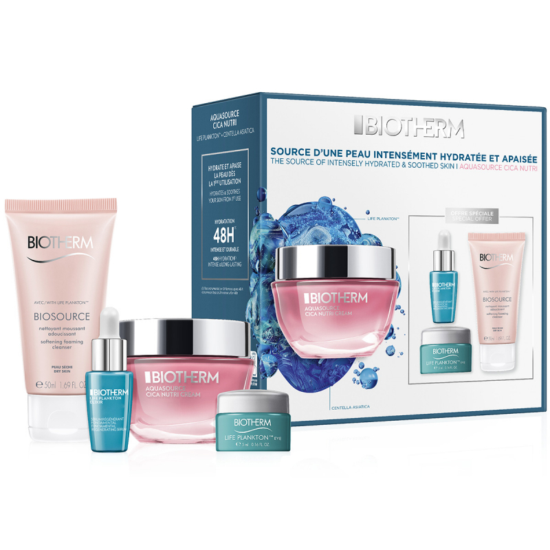 Biotherm Aquasource Cica Nutri Cream Set (50 + 7 + 50 + 5 ml)