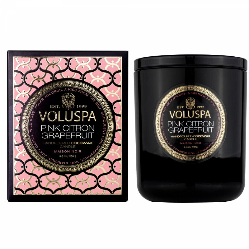 Voluspa Classic Boxed Candle Pink Citron Grapefruit 60h