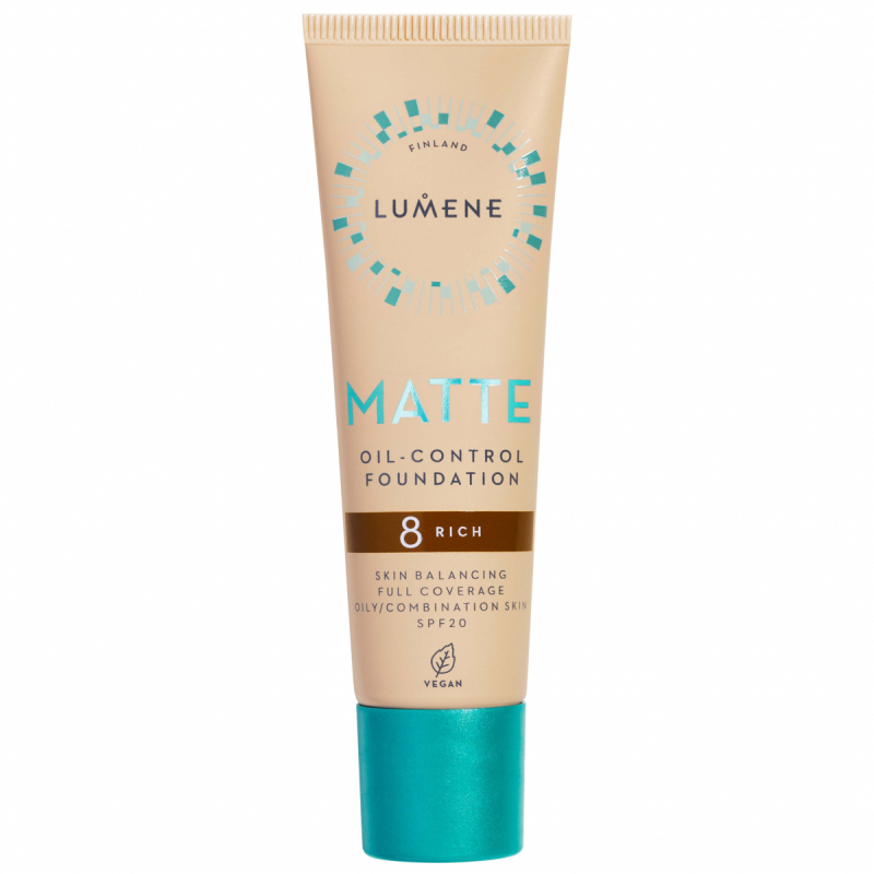 Lumene Matte Oil-Control Foundation SPF20 8 Rich (30 ml)