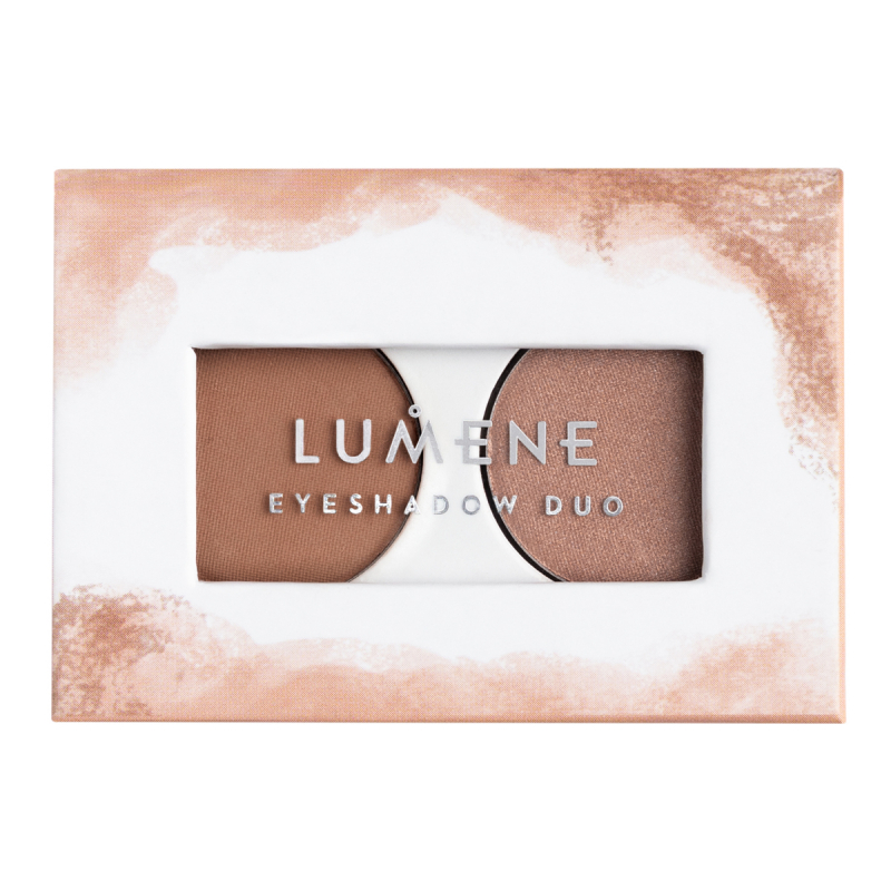 Lumene Bright Eyes Eyeshadow Duo 2 Earthy Nudes