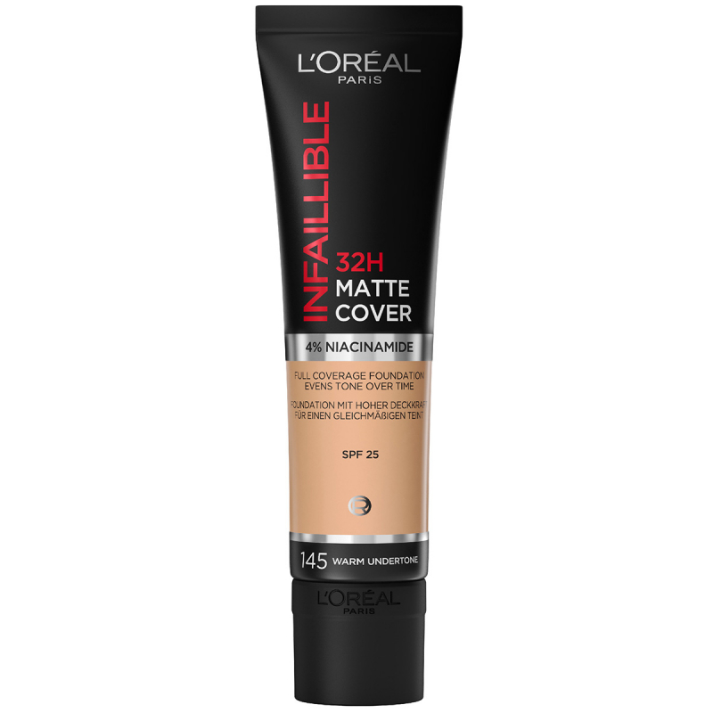 L'Oréal Paris Infaillible 32H Matte Cover Warm Undertone 145 (30 ml)