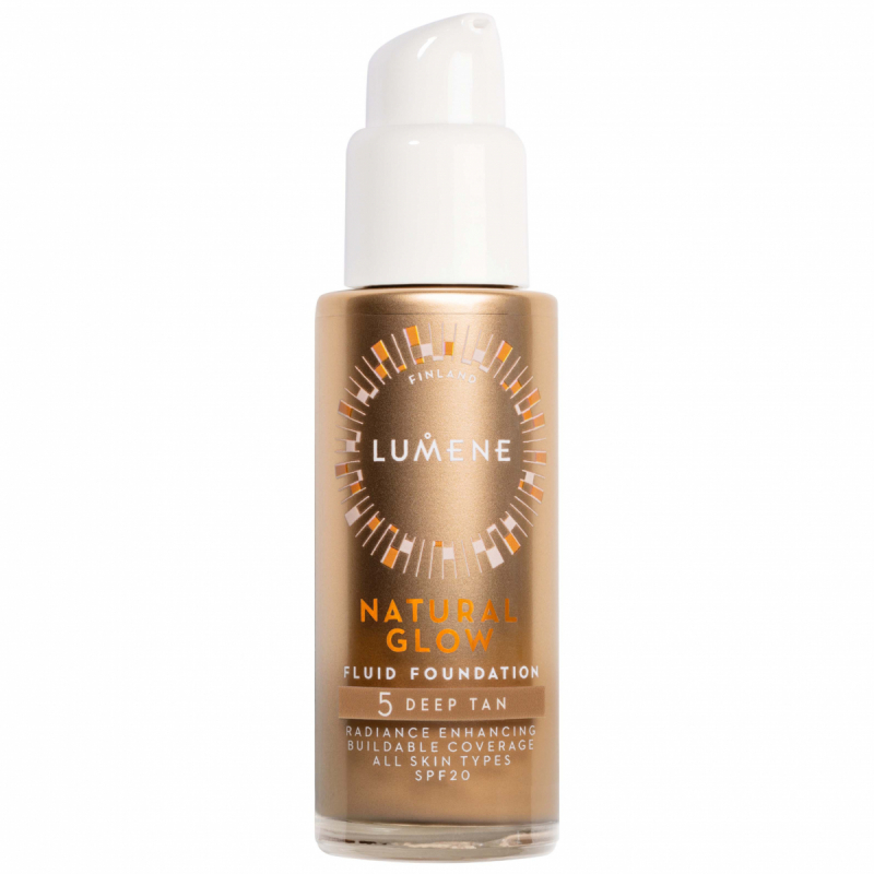 Lumene Natural Glow Fluid Foundation SPF20 5 Deep Tan (30 ml)