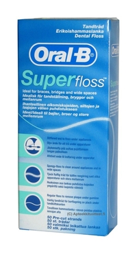 Oral-B Super floss hammaslanka 50 kpl