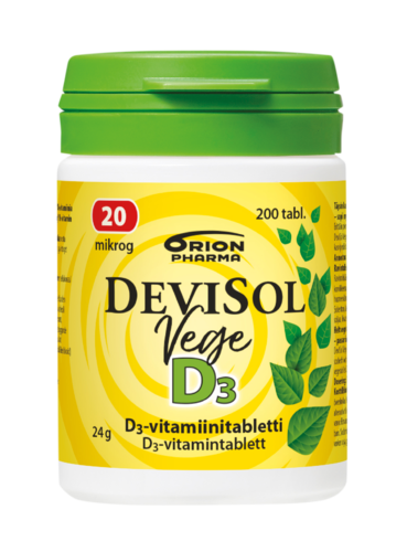 Devisol Vege 20 mikrog 200 tablettia *