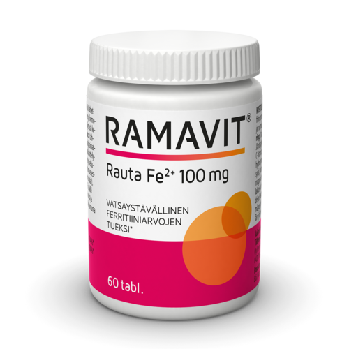 Ramavit Rauta 100 mg 60 tablettia