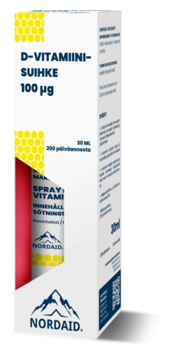 Nordaid D-vitamiinisuihke 100 mcg spray pullo 30 ml