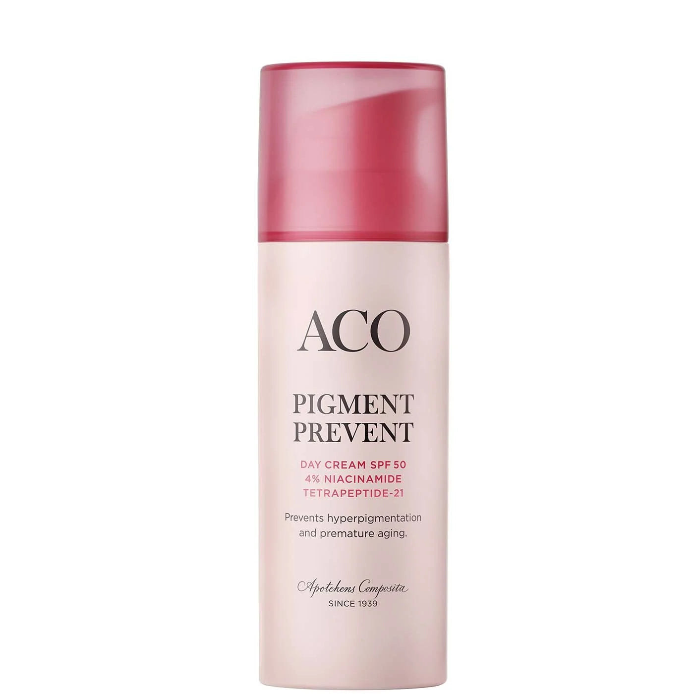 ACO Face Pigment Prevent Spf50 Day Cream hajustettu