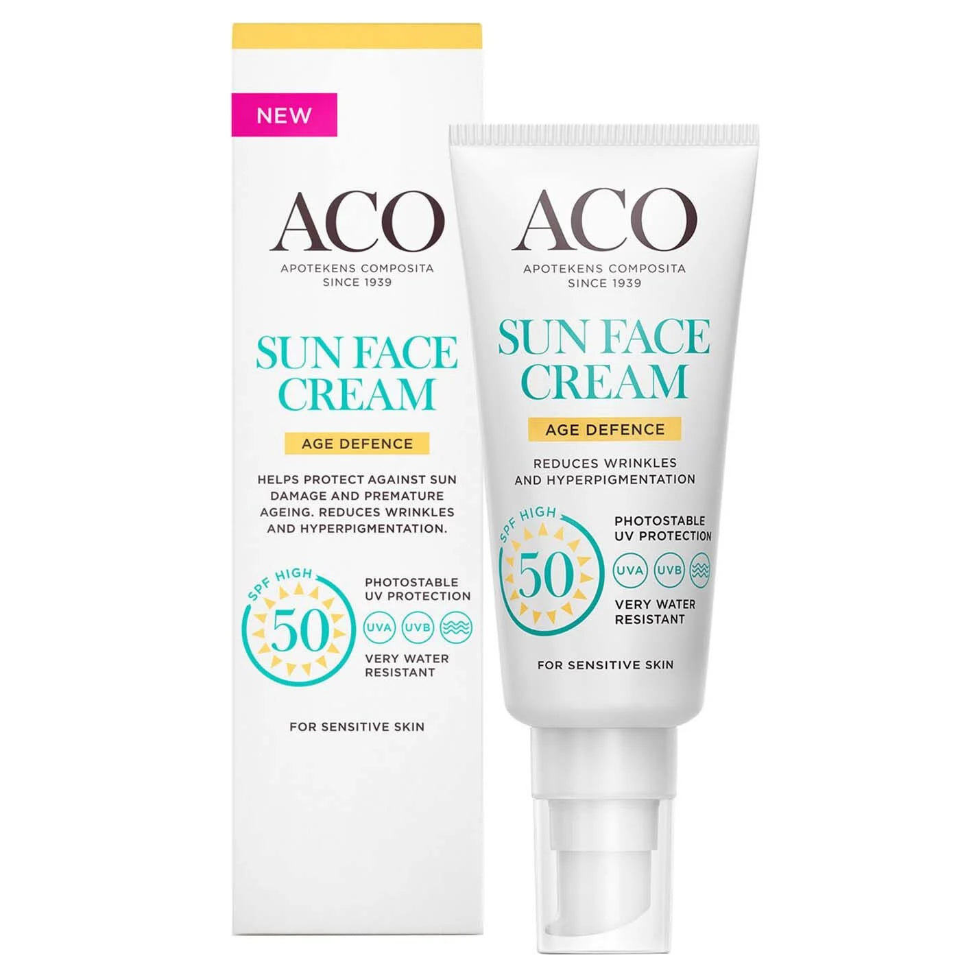 ACO Sun Face Cream Age Defence Spf50+