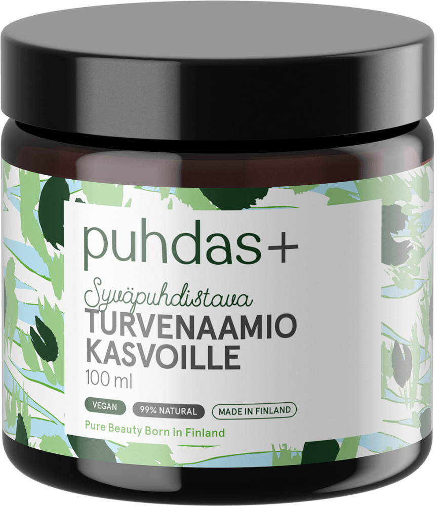 Puhdas+ Turvenaamio Kasvoille, 100 Ml