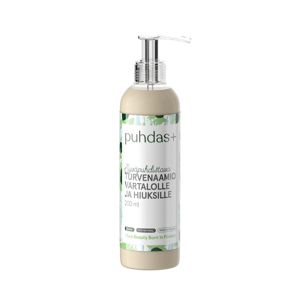 Puhdas+ Turvenaamio Vartalo & Hiukset, 200 Ml