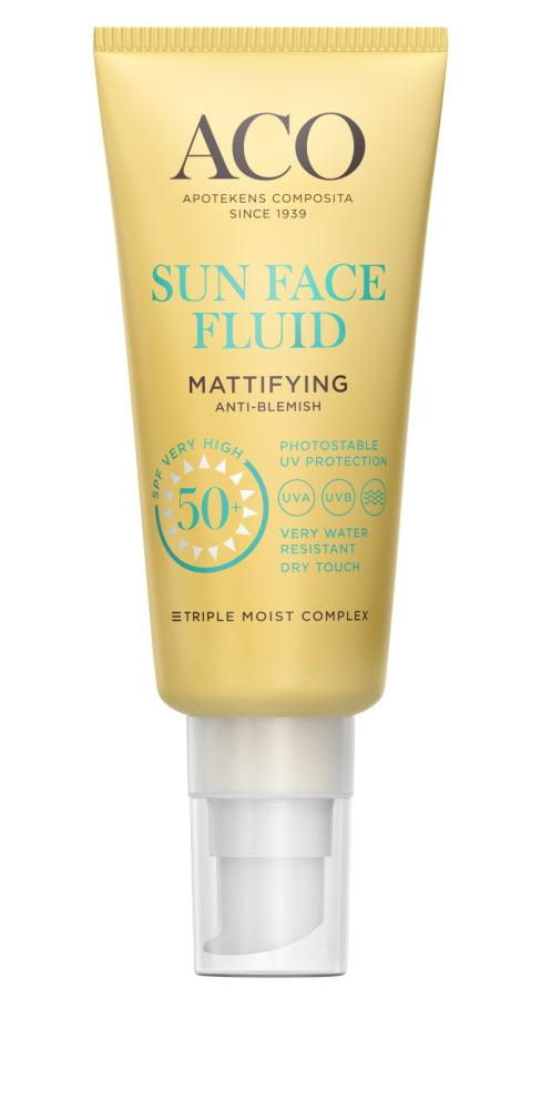 Aco Sun Face Fluid Spf 50+ Mattifying