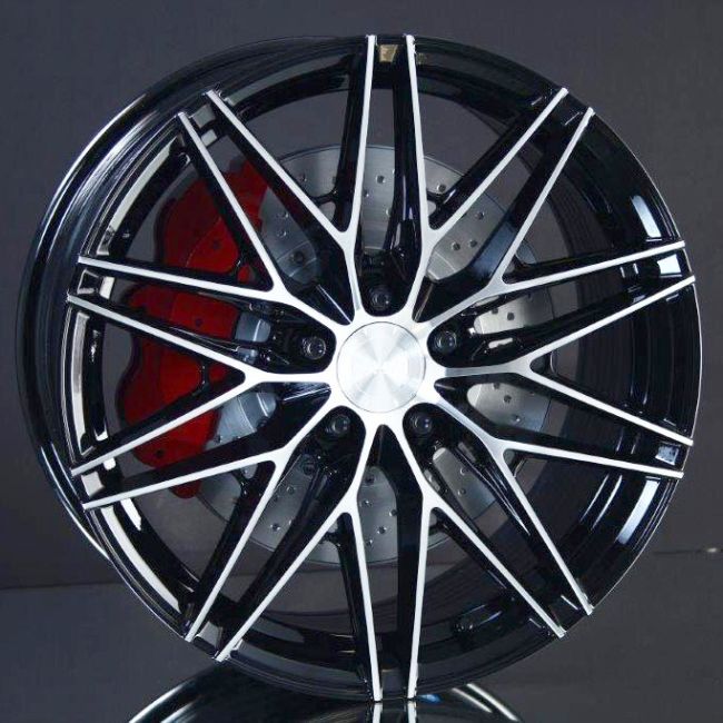 MONACO WHEELS FF4 BLACK POLISHED 8X18