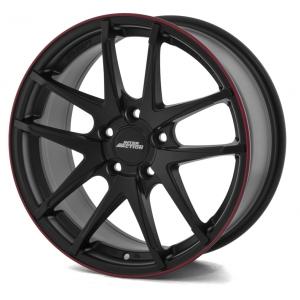 Inter Action Red Hot Matt Black 7.5x17 4/100 ET40 B73.1