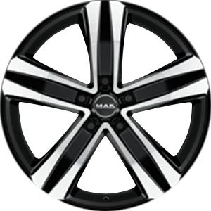 MAK Stone5 Black Machined Face 6.5x16 5/114.3 ET45 B66.1