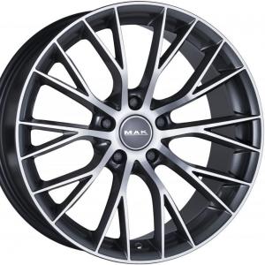 MAK Munchen Gunmetal Machined Face 9x18 5/120 ET20 B72.6