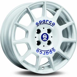 Sparco Terra White Blue Lettering 7x16 4/100 ET42 B63.3