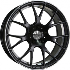 Monaco Mirabeau Matt Black Polished 8x18 5/120 ET20 B74.1