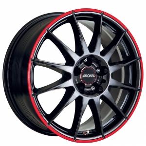 RONAL R54 Black Red 7x16 4/100 ET38 B68