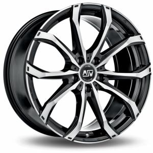 MSW 48 Black Machined Face 8x18 5/112 ET28 B66.5