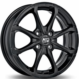 MSW x4 Matt Black 6x16 4/100 ET44 B60.1