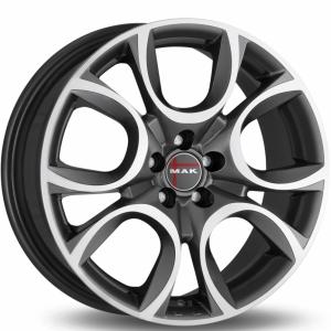 MAK Torino Gunmetal Machined Face 6.5x16 5/98 ET39 B58.1