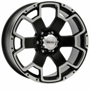 DOTZ Desert Matt Black Polished 8x18 5/139.7 ET20 B78.1