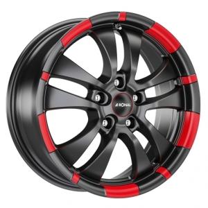 RONAL R59 Matt Black Red 7.5x18 5/112 ET35 B76