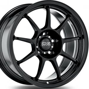 OZ Alleggerita HLT Gloss Black 7x16 4/100 ET37 B68